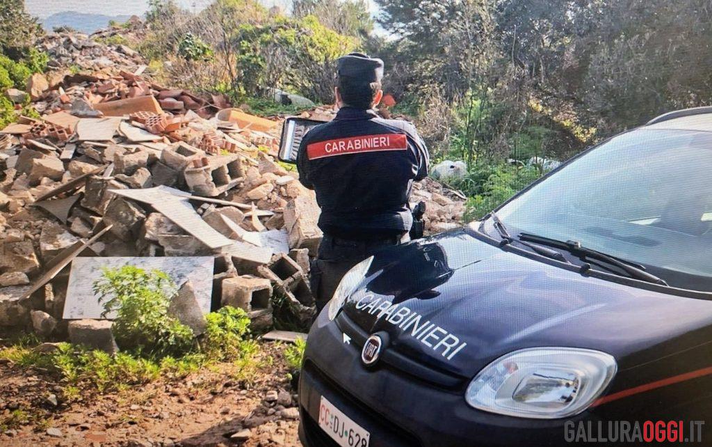 discarica impresa edile rifiuti la maddalena carabinieri forestali