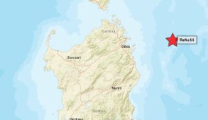 Non solo maltempo, registrato un terremoto al largo della Gallura
