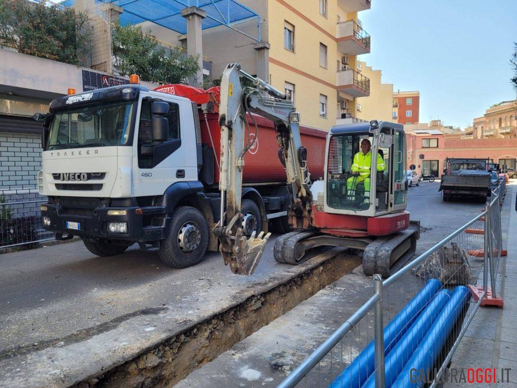 Lavori stradali a Olbia