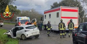 Incidente strada Monti