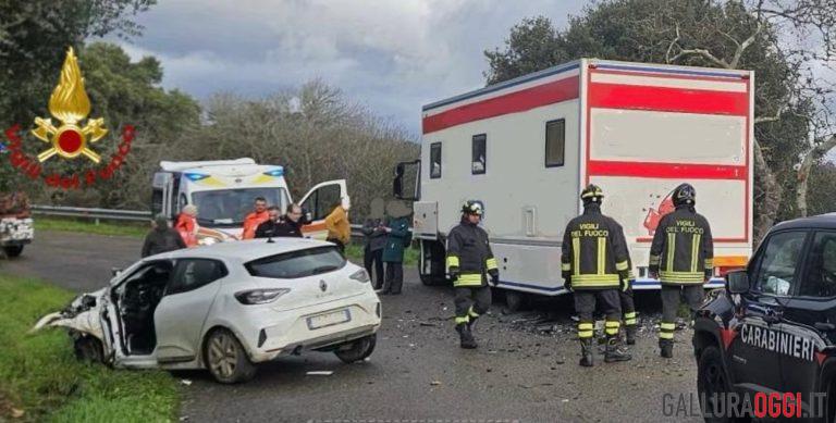 Incidente strada Monti