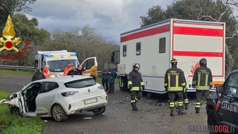 Incidente strada Monti