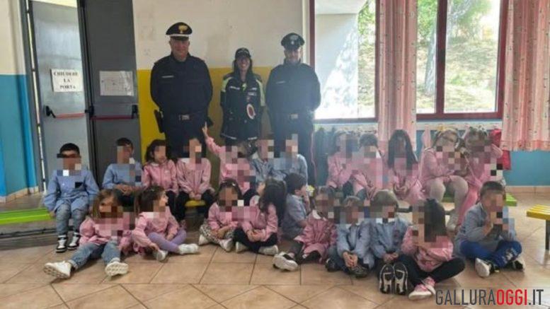 Educazione stradale a Berchidda, lezione con vigili e carabinieri