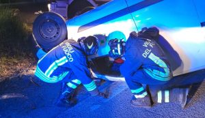 Incidente a Cannigione, si ribalta un furgoncino a Gpl