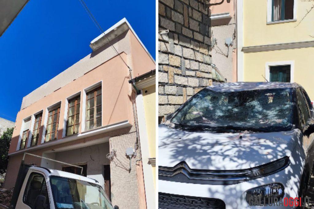 auto crollo arzachena macerie