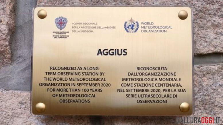 Riconoscimento internazionale per la stazione meteo di Aggius