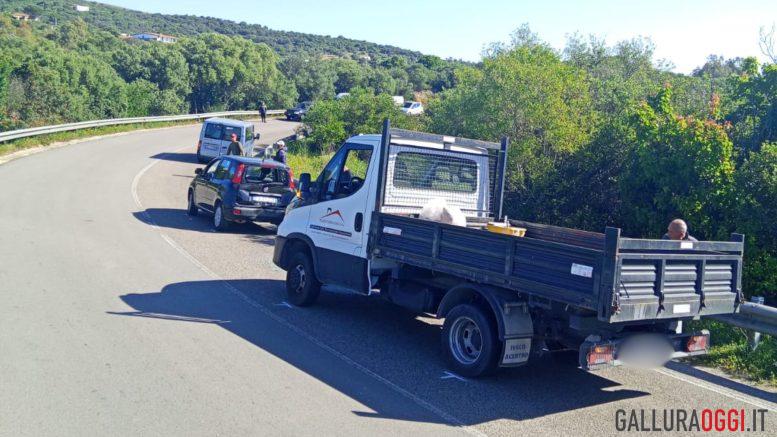 Tamponamento a catena a Olbia, disagi al traffico sulla provinciale