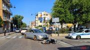 Incidente scontro auto moto corso Vittorio Veneto Olbia