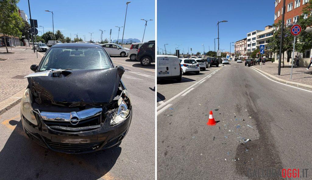 Violento incidente in via Piro a Olbia, danni a tre auto