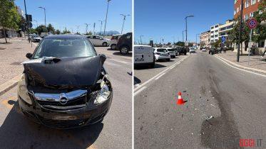 Violento incidente in via Piro a Olbia, danni a tre auto