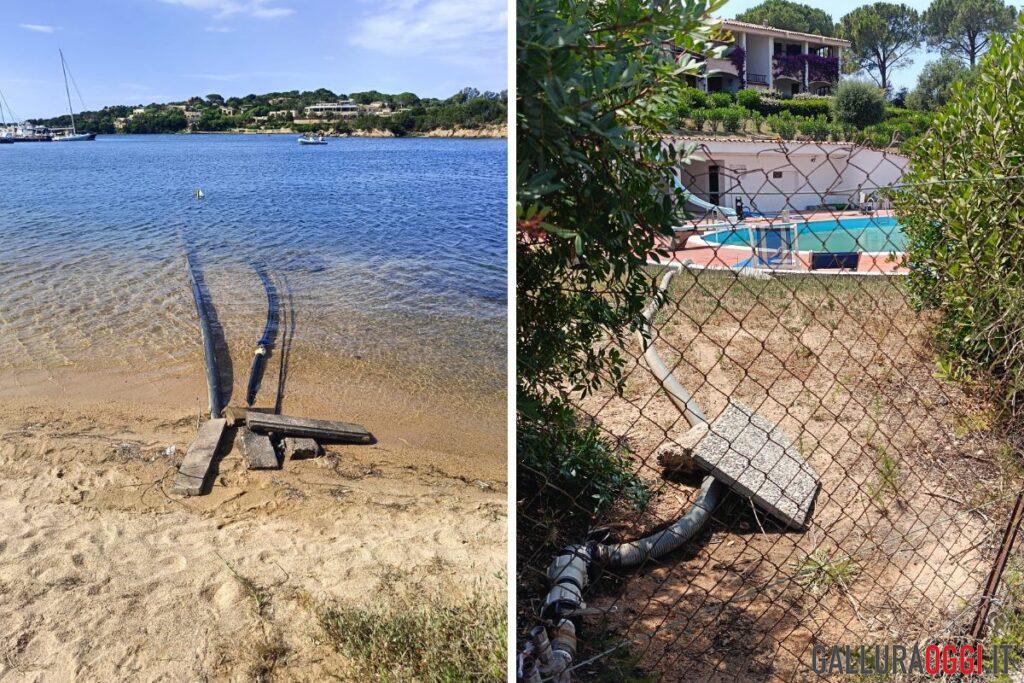 sequestro cala bitta arzachena tubi per piscine