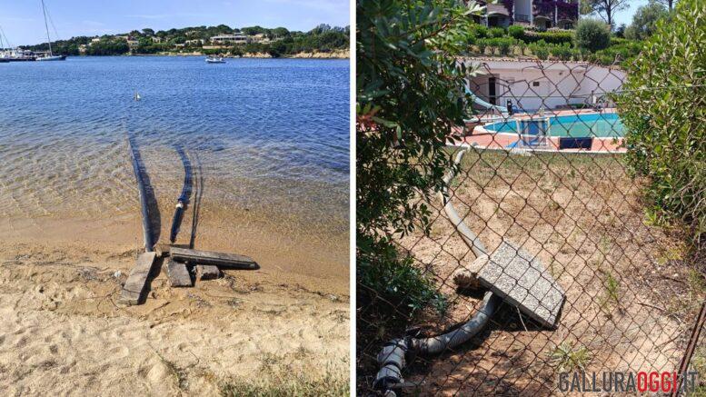 sequestro cala bitta arzachena tubi per piscine