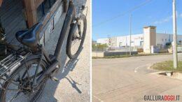 auto bici incidente via corea olbia
