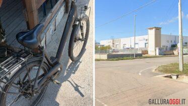 auto bici incidente via corea olbia
