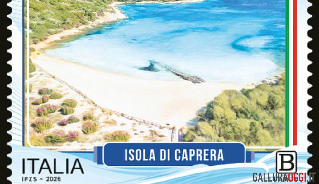 Spiaggia del Relitto a Caprera, esce il francobollo del Mimit