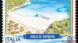 Spiaggia del Relitto a Caprera, esce il francobollo del Mimit