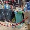Troppa plastica all'aeroporto di Olbia, cestini saturi per il caldo