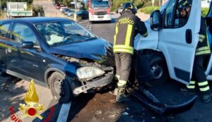 Violento incidente frontale ad Abbiadori