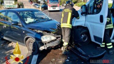 Violento incidente frontale ad Abbiadori