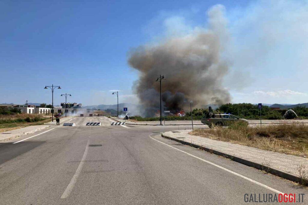 incendio a olbia