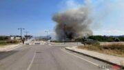 incendio a olbia