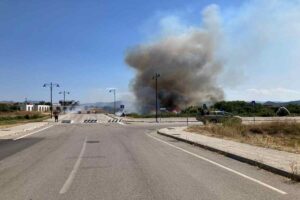 incendio a olbia