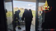 Incendio in un appartamento a Palau