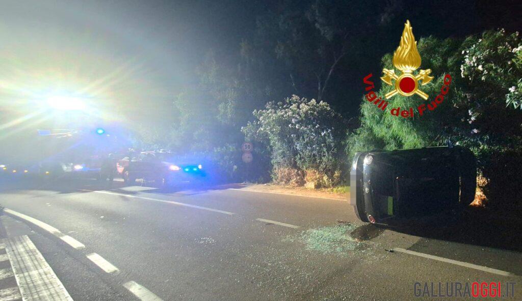 Incidente nella notte a Cala di Volpe, auto fuori strada