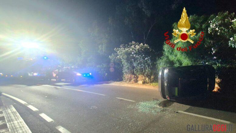Incidente nella notte a Cala di Volpe, auto fuori strada