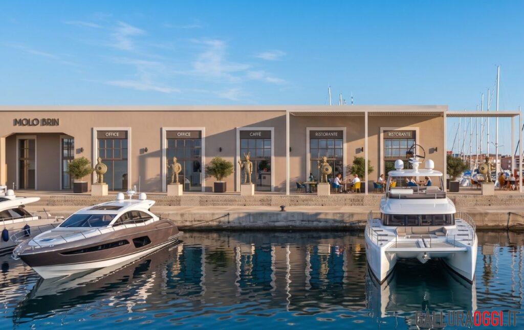 Molo Brin d-marin yacht rendering olbia