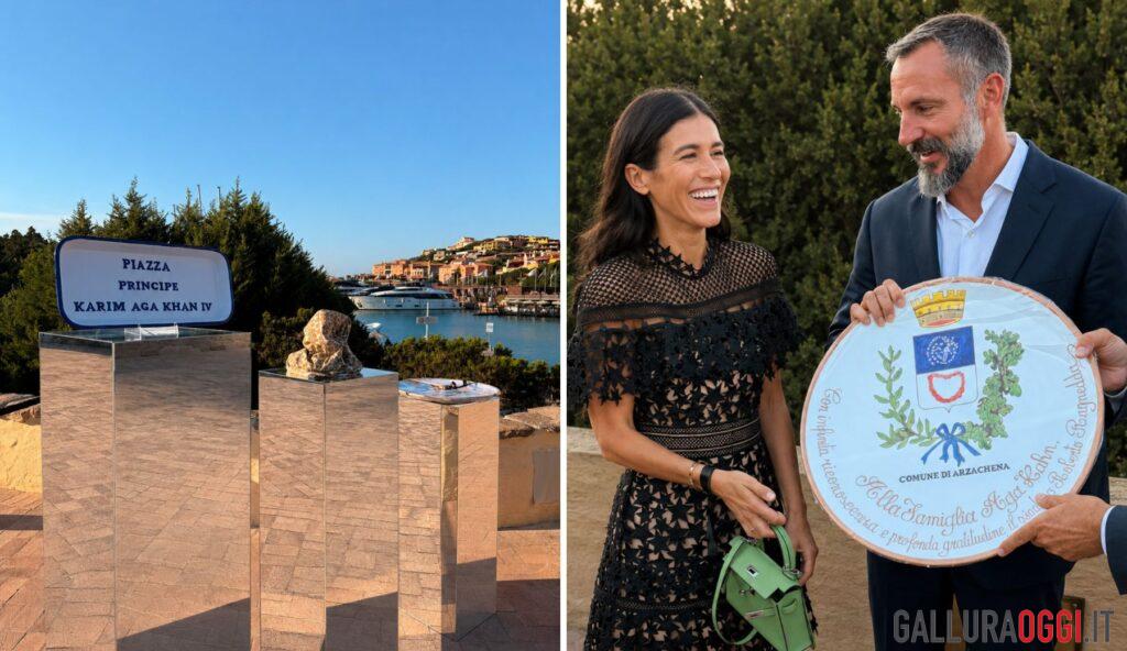 Nuova piazza Aga Khan a Porto Cervo, il tributo di Cerasarda