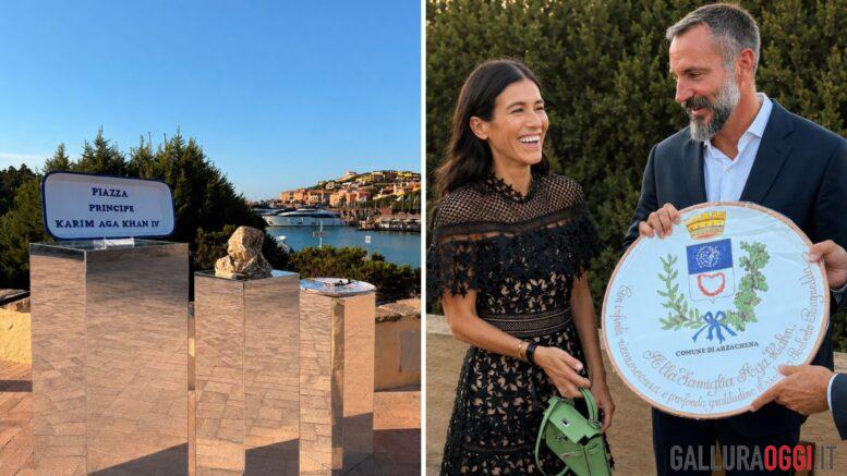 Nuova piazza Aga Khan a Porto Cervo, il tributo di Cerasarda