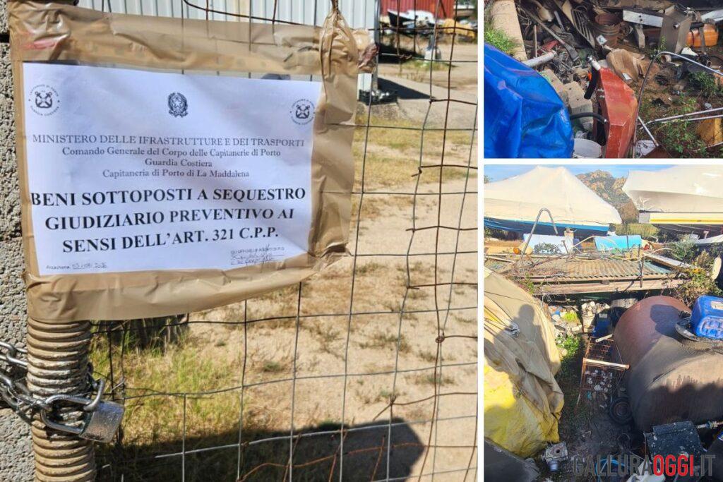 cantiere nautico abusi rifiuti arzachena guardia costiera