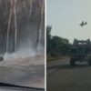 incendio aglientu pineta canadair giorno dopo, 14 luglio 2026