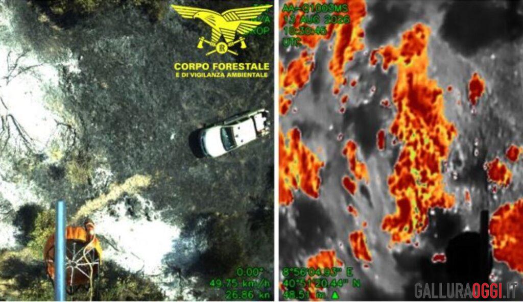 Incendio nelle campagne di Bortigiadas, in azione anche il Super Puma