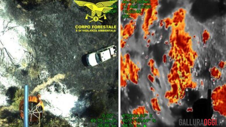 Incendio nelle campagne di Bortigiadas, in azione anche il Super Puma