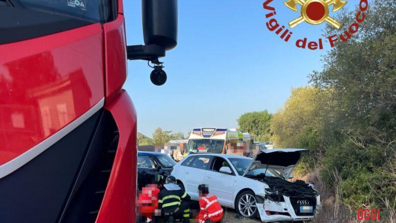 Incidente frontale ad Arzachena, 4 feriti sulla strada provinciale