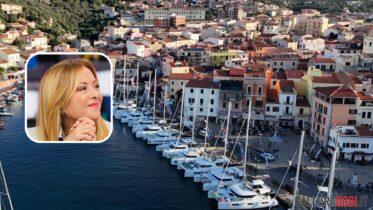 giorgia meloni la maddalena cala gavetta