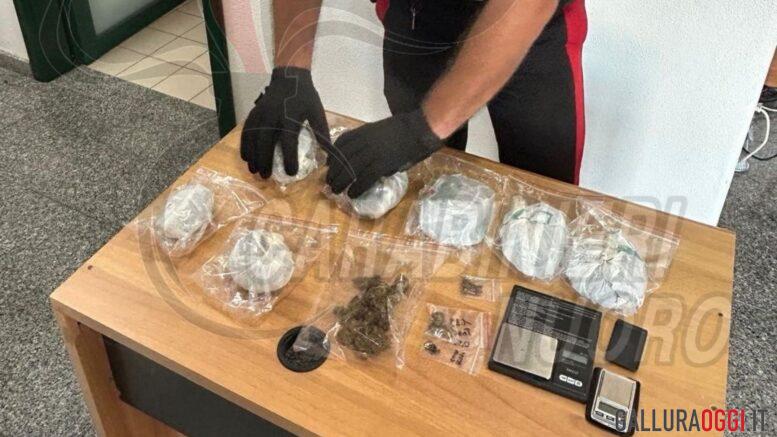 Scende dal monopattino e viene arrestato con la droga a San Teodoro