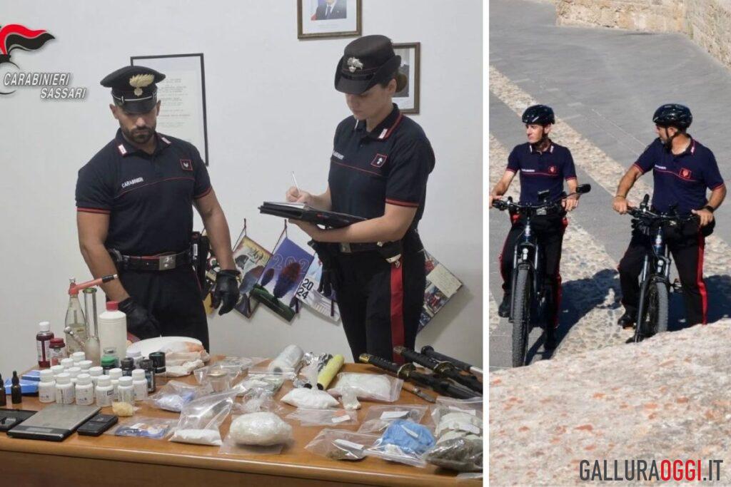 camper droga trinità d'agultu coppia carabinieri