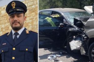 Riccardo Colangeli poliziotto eroe salva 6 persone in un incidente