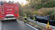 incidente olbia fuori strada guardrail 125 vigili del fuoco