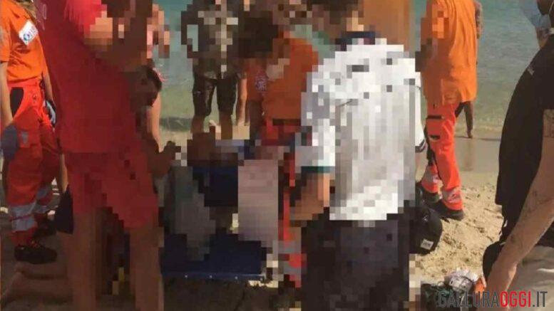 morto spiaggia