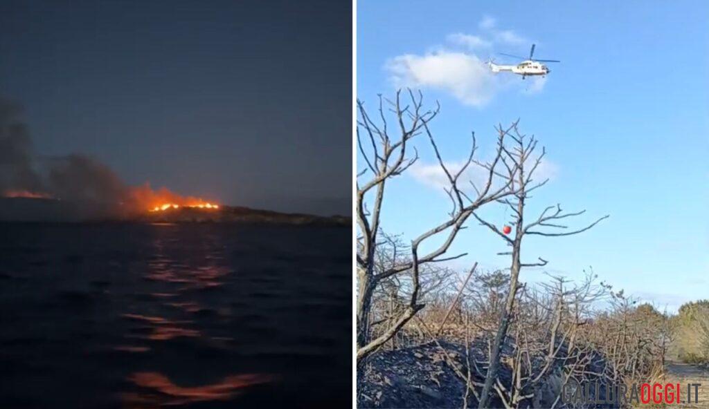 Incendio a Santa Maria, La Maddalena