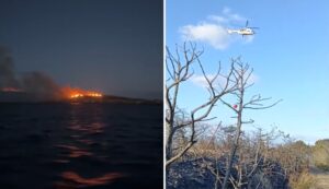 Incendio a Santa Maria, La Maddalena