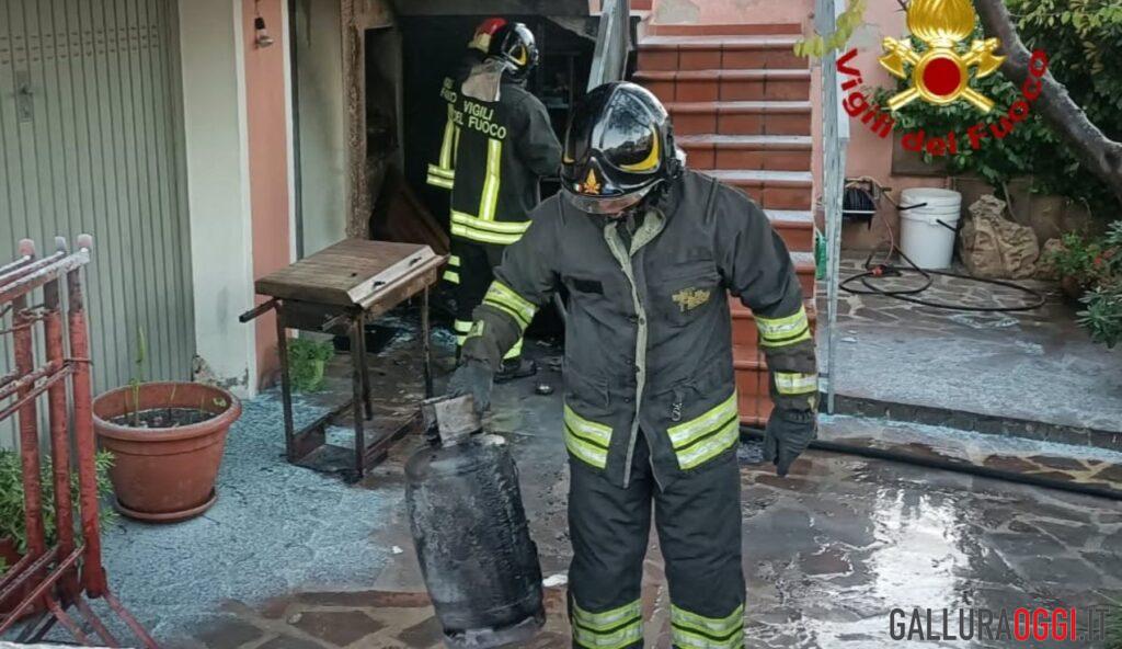 Incendio di una bombola di Gpl, paura ad Arzachena