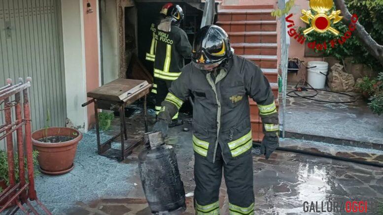 Incendio di una bombola di Gpl, paura ad Arzachena