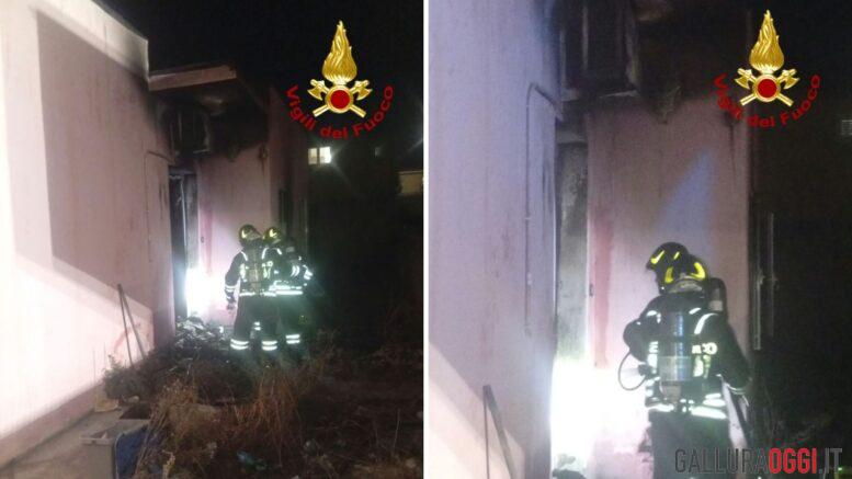 Paura per un incendio in via Salviati a Olbia, cosa è successo