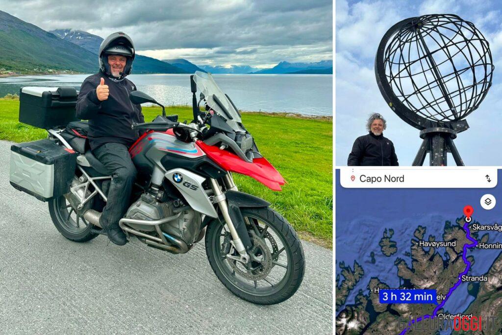 salvatore valleri arzachena capo nord in moto