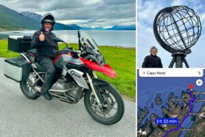 salvatore valleri arzachena capo nord in moto